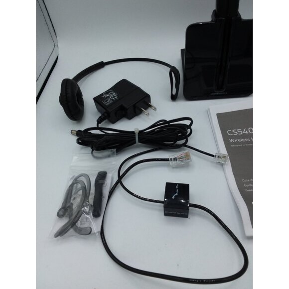 PlantronicsCS540 Convertible Wireless Headset System Black Untested - Picture 7 of 10